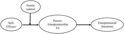 Linking self-efficacy, entrepreneurial fit, family support, and entrepreneurial intentions: An explanatory mechanism